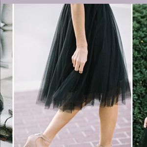 Morning Lavender Eloise Tulle Midi Skirt